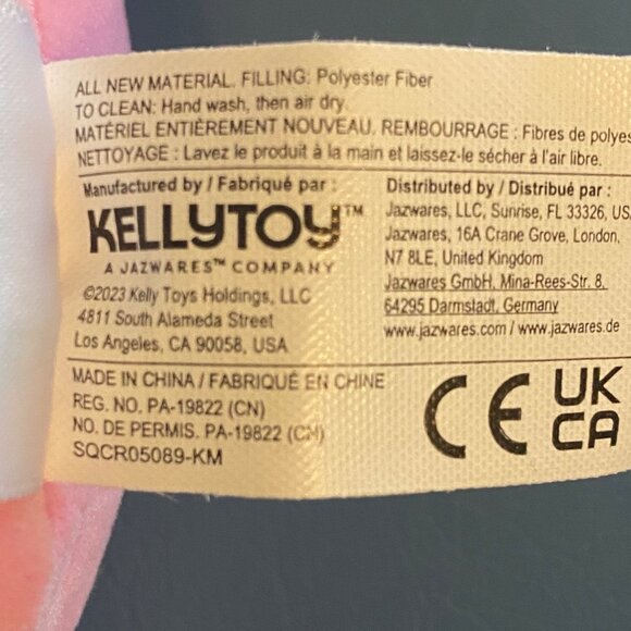 Squishmallows Kellytoy 8" Rhiannon The Pink Fox Plush Stuffed Animal Toy Easter - Picture 6 of 7